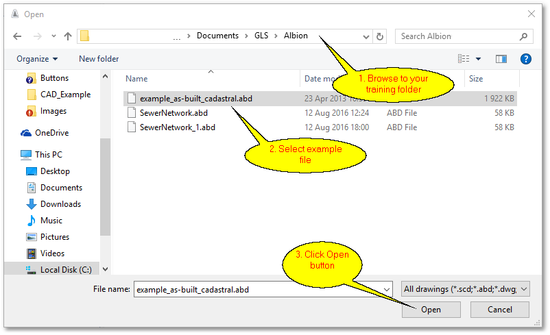 ALB_QSGuide_CADOpenxExamplexFile